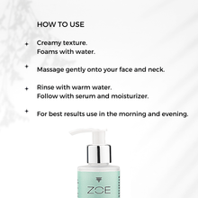 Load image into Gallery viewer, best face wash, face wash, organic face wash, goat milk face wash, dry skin, sensitive skin, zoe skincare, gentle face wash, all natural face wash, best face wash, face cleanser, 
